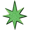 Star D Glitter Green Image